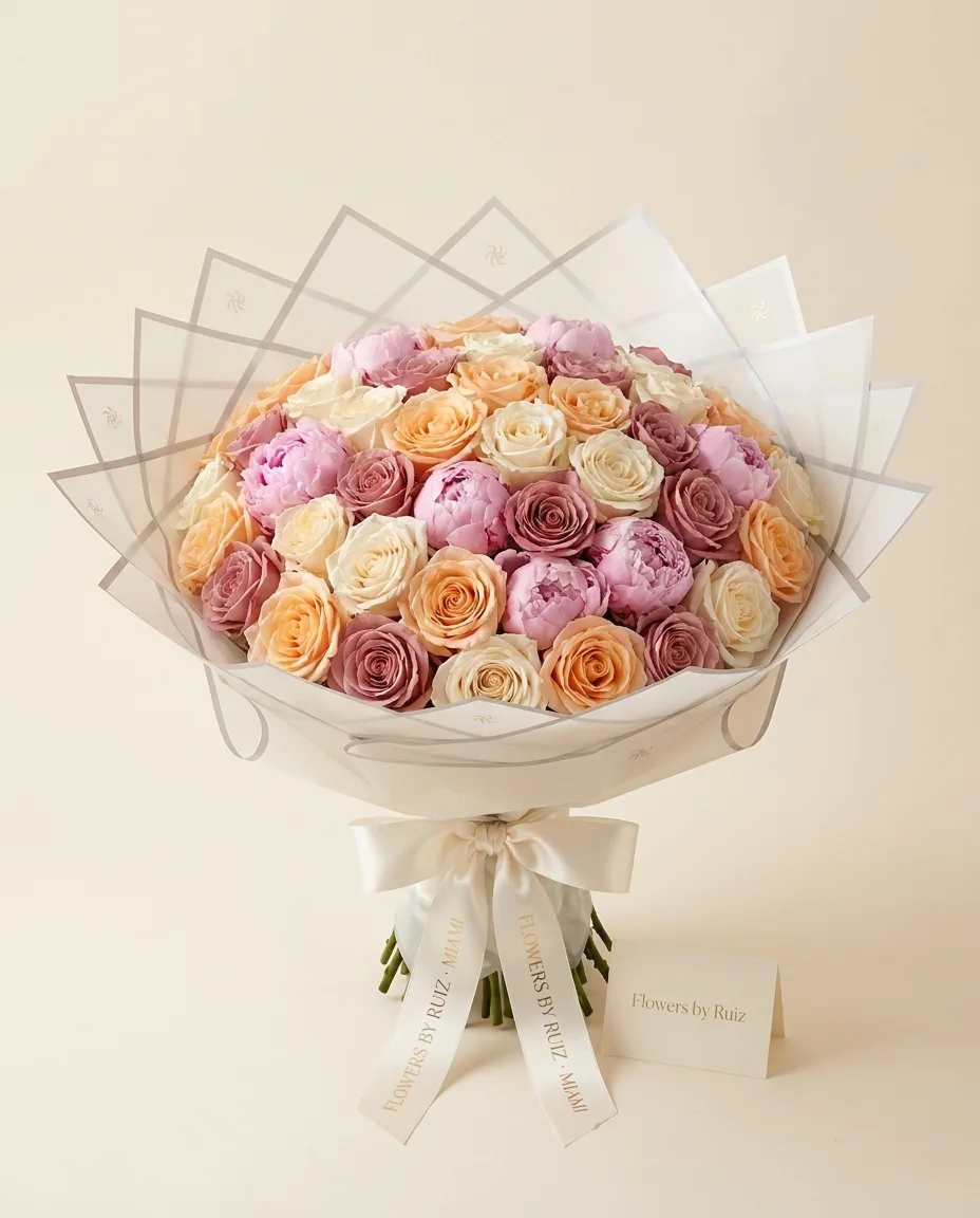 Garden bouquet handcrafted by Flowers by Ruiz